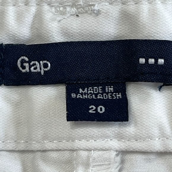 Gap Outlet Straight Leg Chino Pants Womens Size 20 White‎ Flat Front High Rise - Picture 4 of 15